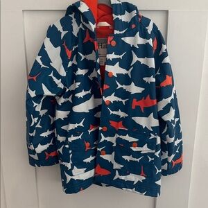 Hatley Blue Shark Pattern Coat